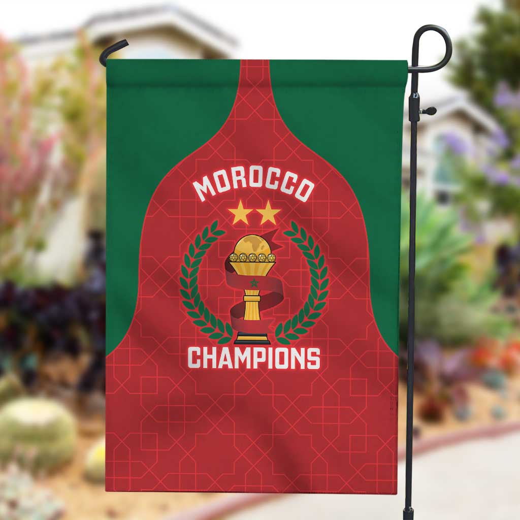 Morocco Atlas Lions Garden Flag African Football Champions 2025
