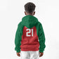 Custom Morocco Atlas Lions Kid Hoodie African Football Champions 2025