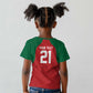 Custom Morocco Atlas Lions Kid T shirt African Football Champions 2025