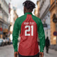 Custom Morocco Atlas Lions Long Sleeve Button Shirt African Football Champions 2025
