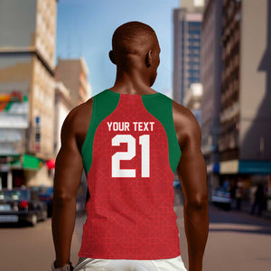 Custom Morocco Atlas Lions Men Tank Top African Football Champions 2025