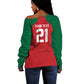 Custom Morocco Atlas Lions Off Shoulder Sweater African Football Champions 2025