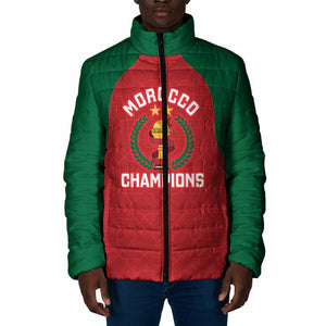 Custom Morocco Atlas Lions Padded Jacket African Football Champions 2025