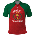 Custom Morocco Atlas Lions Polo Shirt African Football Champions 2025