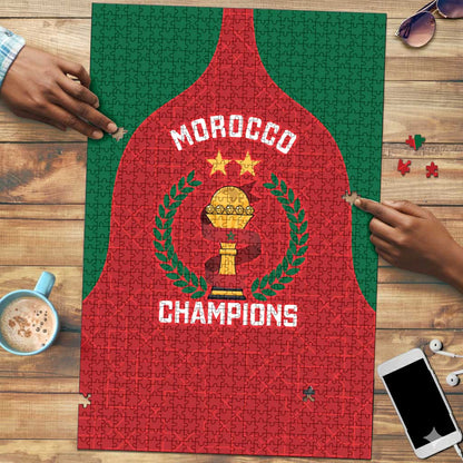 Morocco Atlas Lions Puzzle African Football Champions 2025