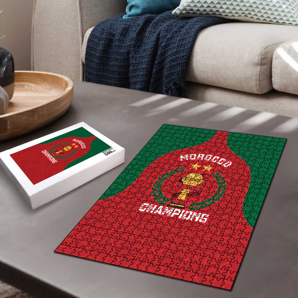 Morocco Atlas Lions Puzzle African Football Champions 2025