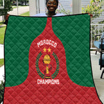 Morocco Atlas Lions Quilt African Football Champions 2025