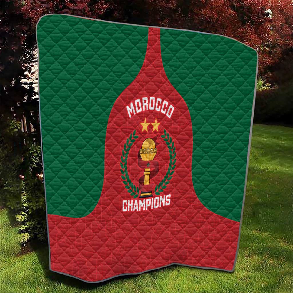 Morocco Atlas Lions Quilt African Football Champions 2025