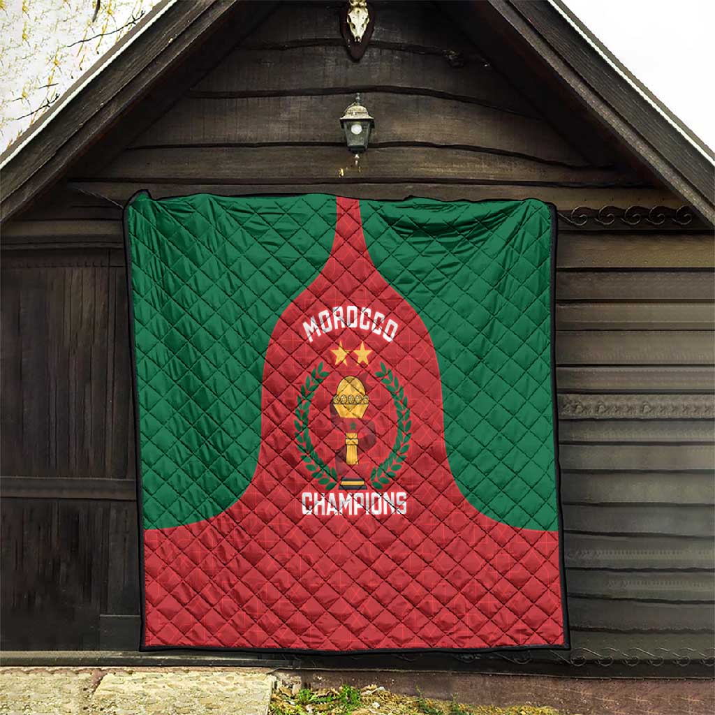 Morocco Atlas Lions Quilt African Football Champions 2025