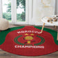 Morocco Atlas Lions Round Carpet African Football Champions 2025