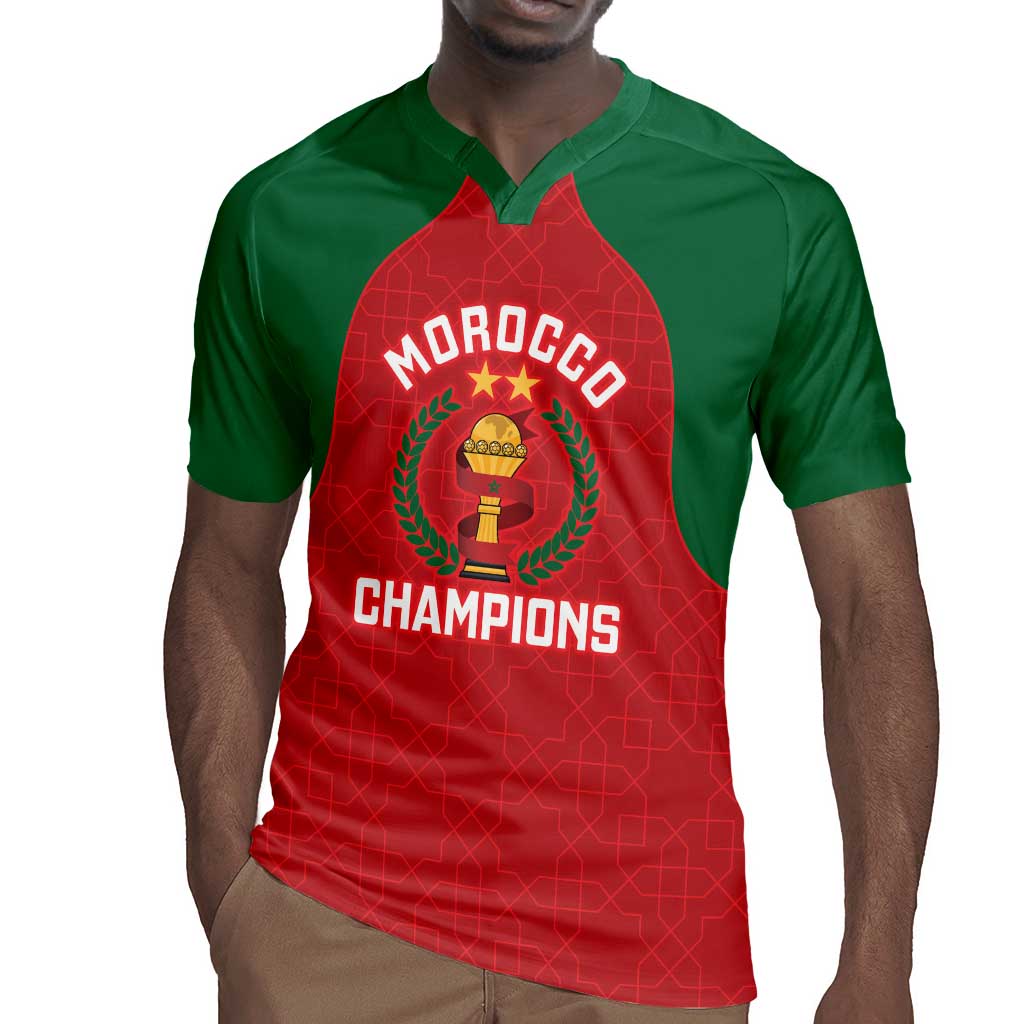 Custom Morocco Atlas Lions Rugby Jersey African Football Champions 2025
