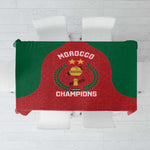 Morocco Atlas Lions Tablecloth African Football Champions 2025