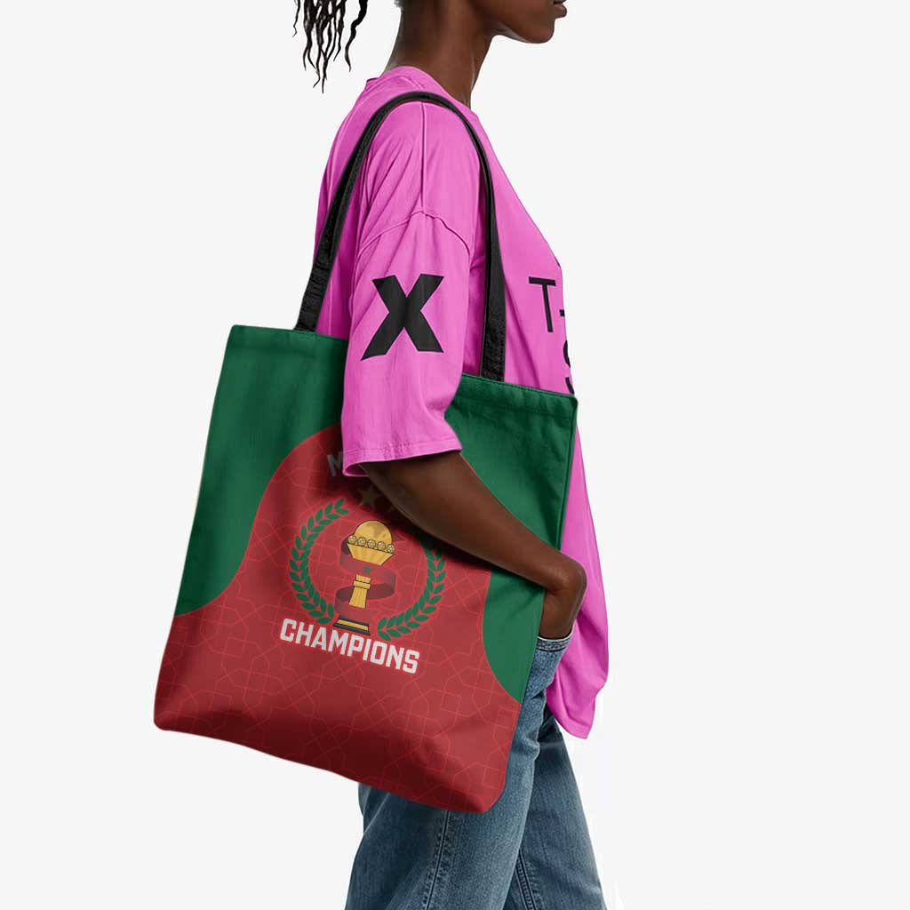 Morocco Atlas Lions Tote Bag African Football Champions 2025