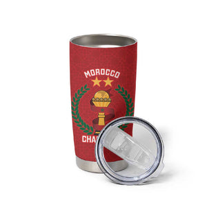 Custom Morocco Atlas Lions Tumbler Cup African Football Champions 2025