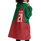 Custom Morocco Atlas Lions Wearable Blanket Hoodie African Football Champions 2025