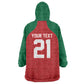 Custom Morocco Atlas Lions Wearable Blanket Hoodie African Football Champions 2025