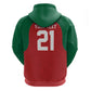 Custom Morocco Atlas Lions Zip Hoodie African Football Champions 2025