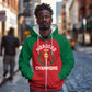 Custom Morocco Atlas Lions Zip Hoodie African Football Champions 2025
