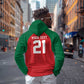 Custom Morocco Atlas Lions Zip Hoodie African Football Champions 2025
