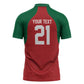 Custom Morocco Atlas Lions Zipper Polo Shirt African Football Champions 2025