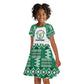 Custom Nigeria Super Eagles Kid Short Sleeve Dress African Football Champions 2025