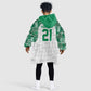 Custom Nigeria Super Eagles Kid Wearable Blanket Hoodie African Football Champions 2025