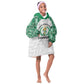 Custom Nigeria Super Eagles Kid Wearable Blanket Hoodie African Football Champions 2025