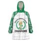 Custom Nigeria Super Eagles Kid Wearable Blanket Hoodie African Football Champions 2025
