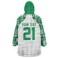 Custom Nigeria Super Eagles Kid Wearable Blanket Hoodie African Football Champions 2025