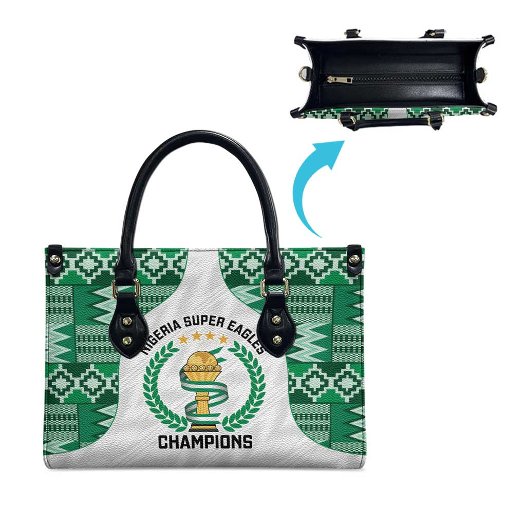 Nigeria Super Eagles Leather Bag African Football Champions 2025