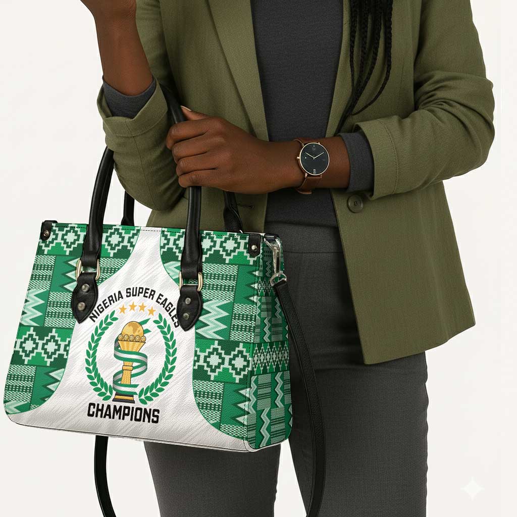 Nigeria Super Eagles Leather Bag African Football Champions 2025