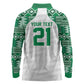 Custom Nigeria Super Eagles Long Sleeve Polo Shirt African Football Champions 2025