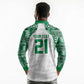 Custom Nigeria Super Eagles Long Sleeve Polo Shirt African Football Champions 2025