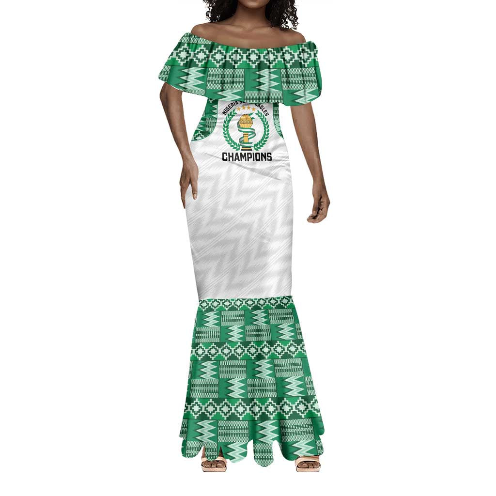 Custom Nigeria Super Eagles Mermaid Dress African Football Champions 2025