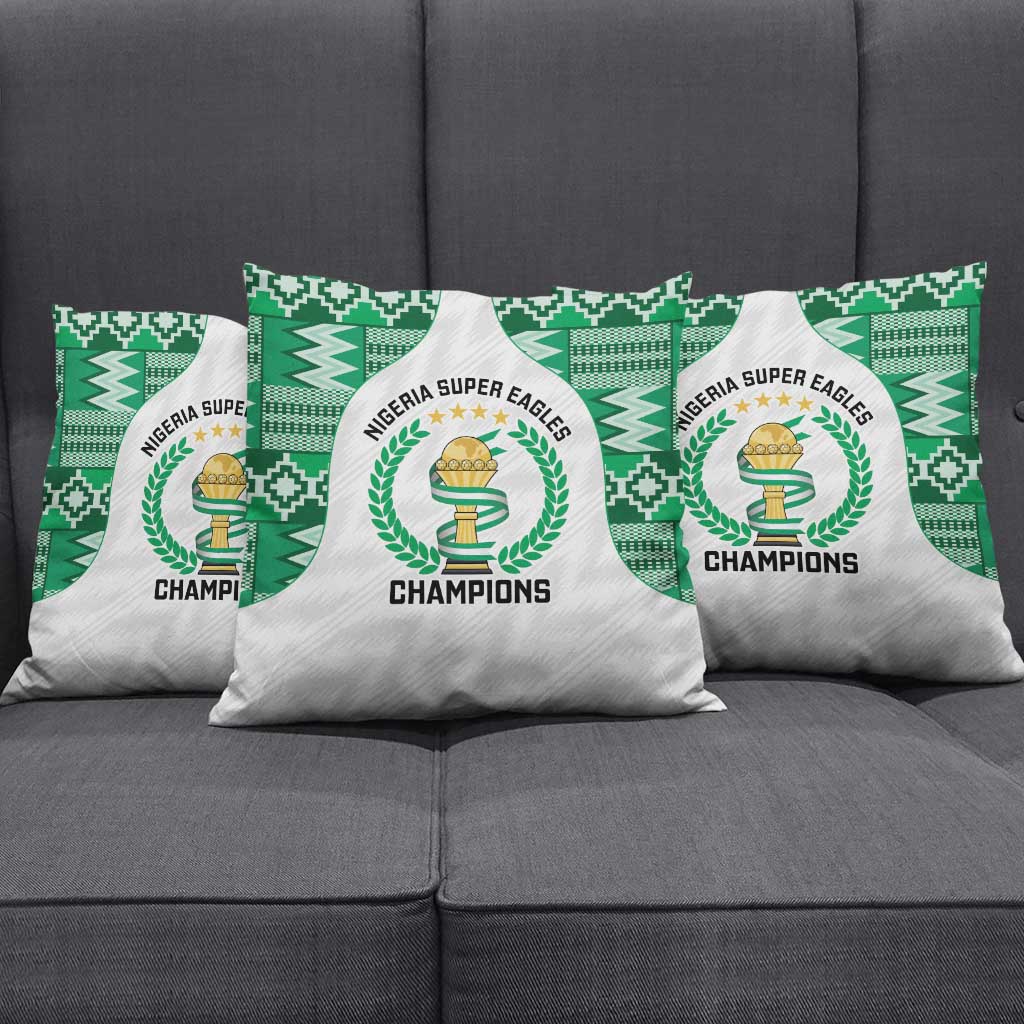 Nigeria Super Eagles Pillow Cover African Football Champions 2025