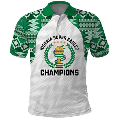 Custom Nigeria Super Eagles Polo Shirt African Football Champions 2025