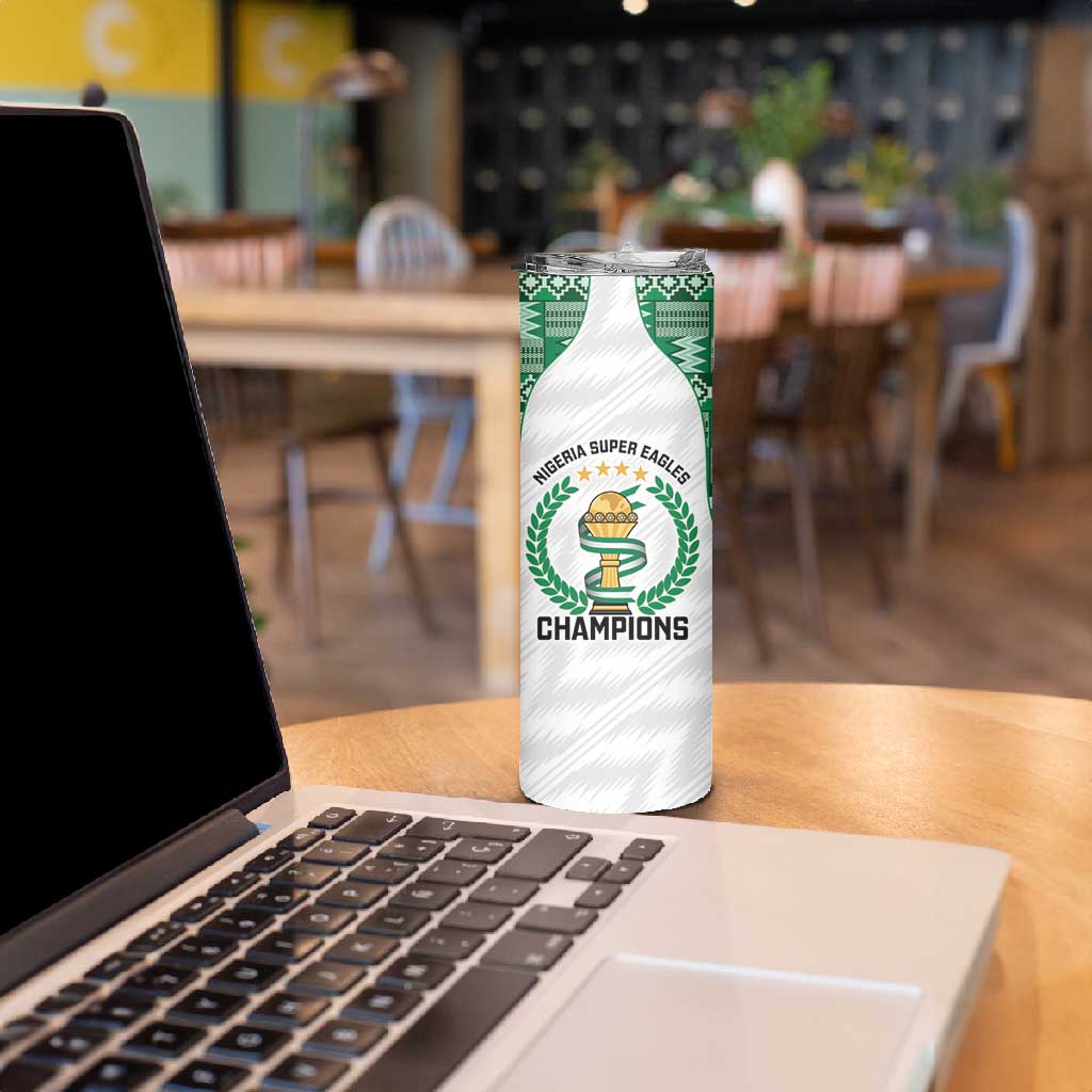 Custom Nigeria Super Eagles Skinny Tumbler African Football Champions 2025
