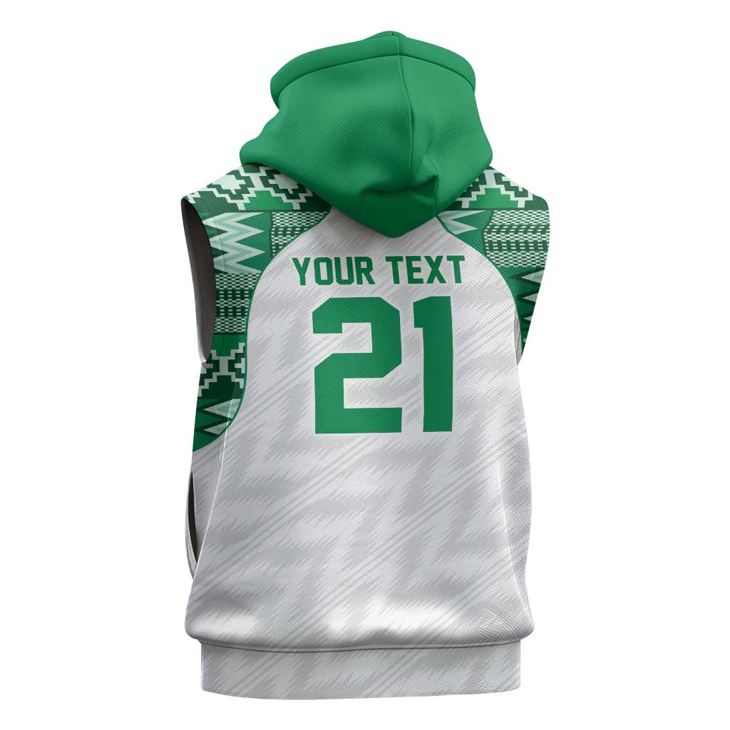 Custom Nigeria Super Eagles Sleeveless Hoodie African Football Champions 2025