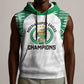 Custom Nigeria Super Eagles Sleeveless Hoodie African Football Champions 2025