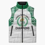 Custom Nigeria Super Eagles Sleeveless Puffer Jacket African Football Champions 2025