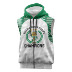 Custom Nigeria Super Eagles Sleeveless Zip Hoodie African Football Champions 2025