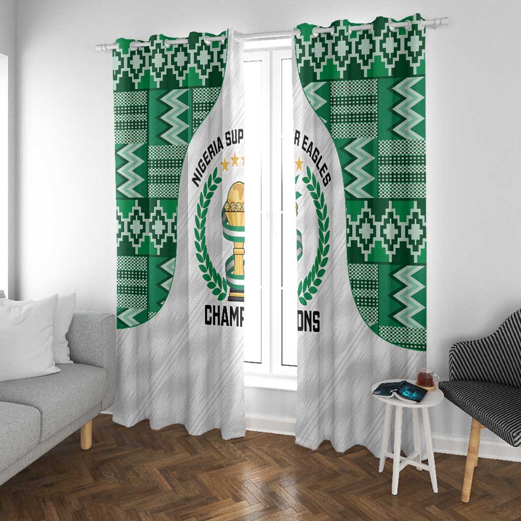 Nigeria Super Eagles Window Curtain African Football Champions 2025