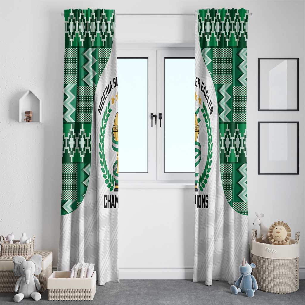 Nigeria Super Eagles Window Curtain African Football Champions 2025