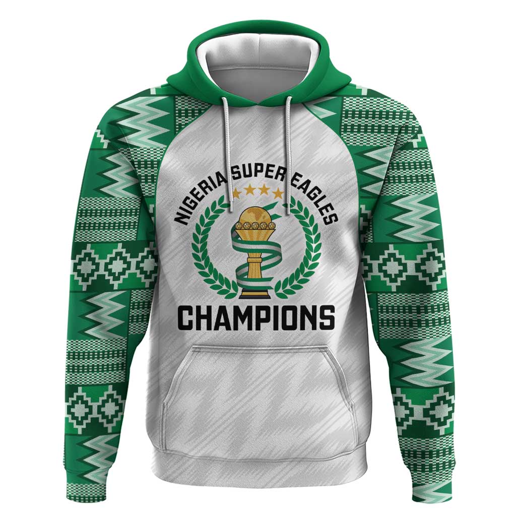 Custom Nigeria Super Eagles Zip Hoodie African Football Champions 2025