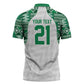 Custom Nigeria Super Eagles Zipper Polo Shirt African Football Champions 2025