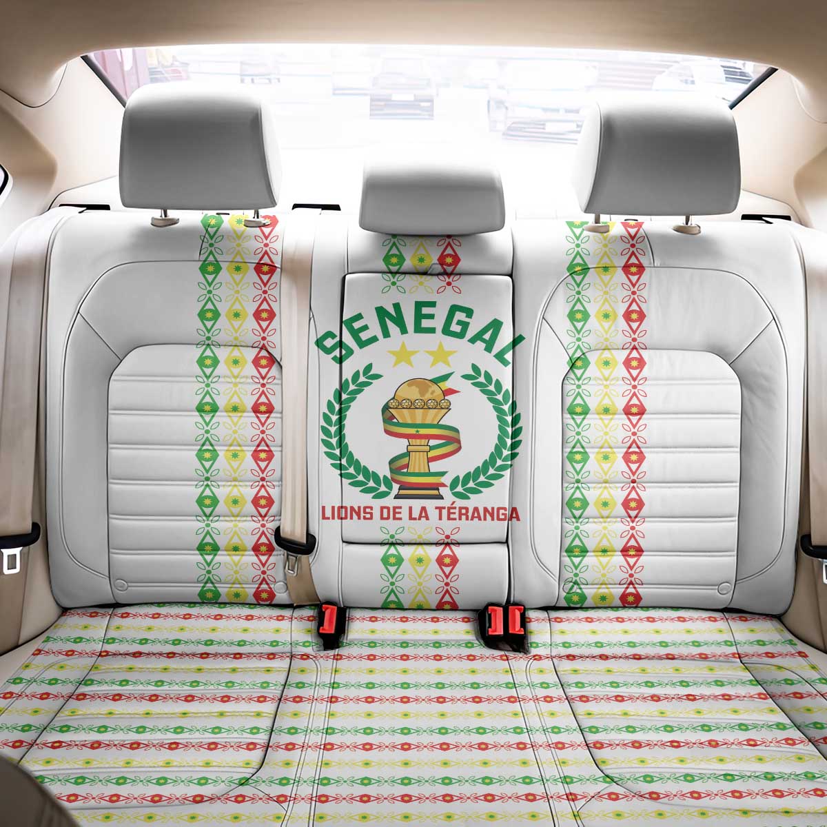 Senegal Lions of Teranga Back Car Seat Cover African Football Champions 2025