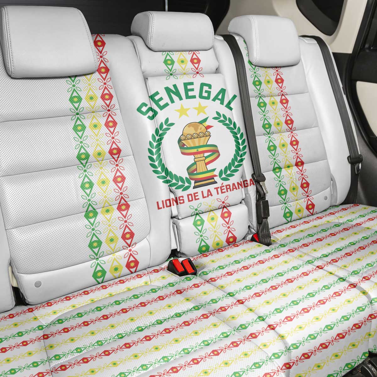 Senegal Lions of Teranga Back Car Seat Cover African Football Champions 2025