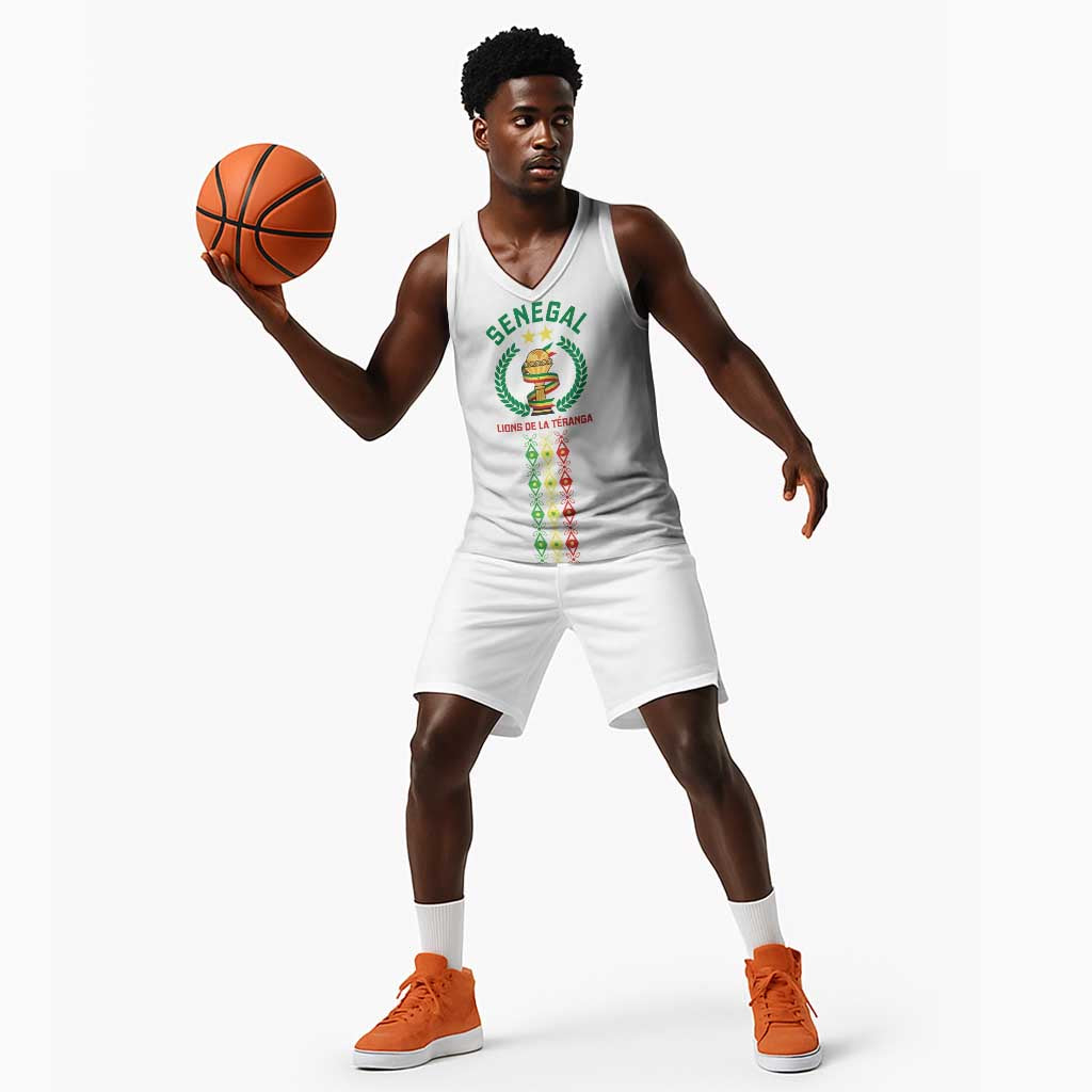 Custom Senegal Lions of Teranga Basketball Jersey African Football Champions 2025