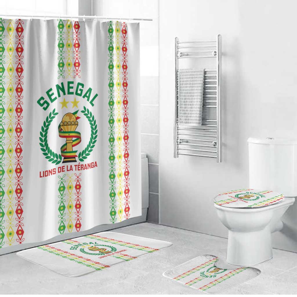 Senegal Lions of Teranga Bathroom Set African Football Champions 2025