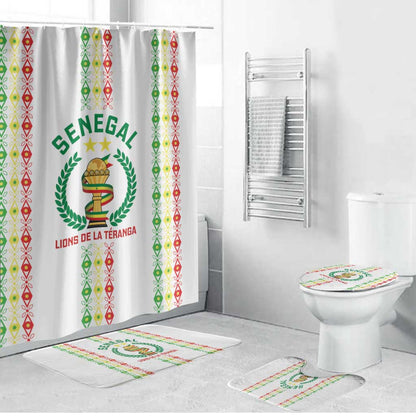 Senegal Lions of Teranga Bathroom Set African Football Champions 2025